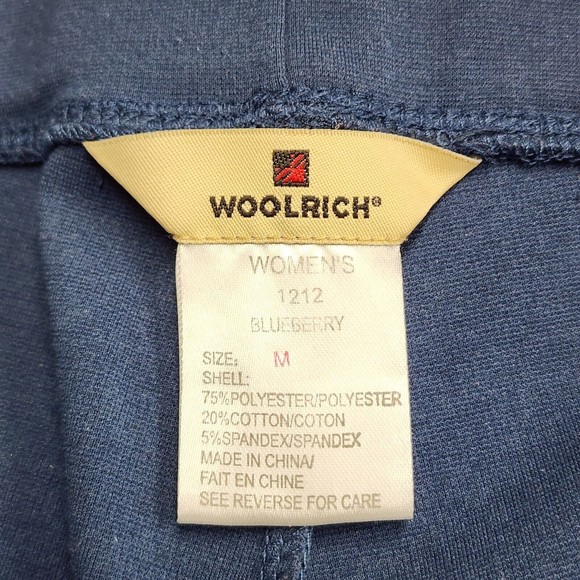 Woolrich Women's Pants Pull On Straight Leg Activewear #1212 Size M Blueberry - Picture 10 of 10